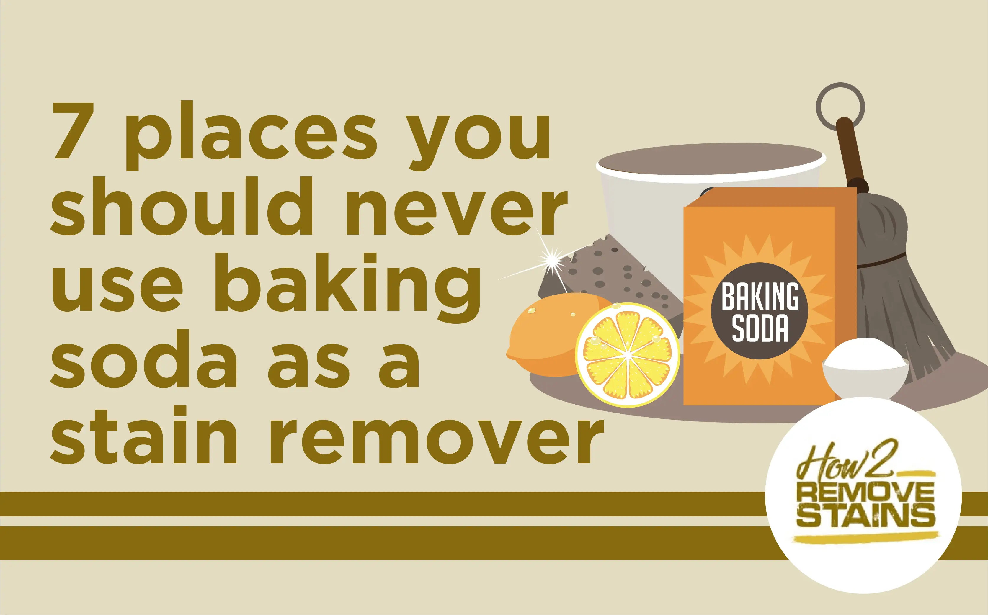 Baking Soda as stain remover