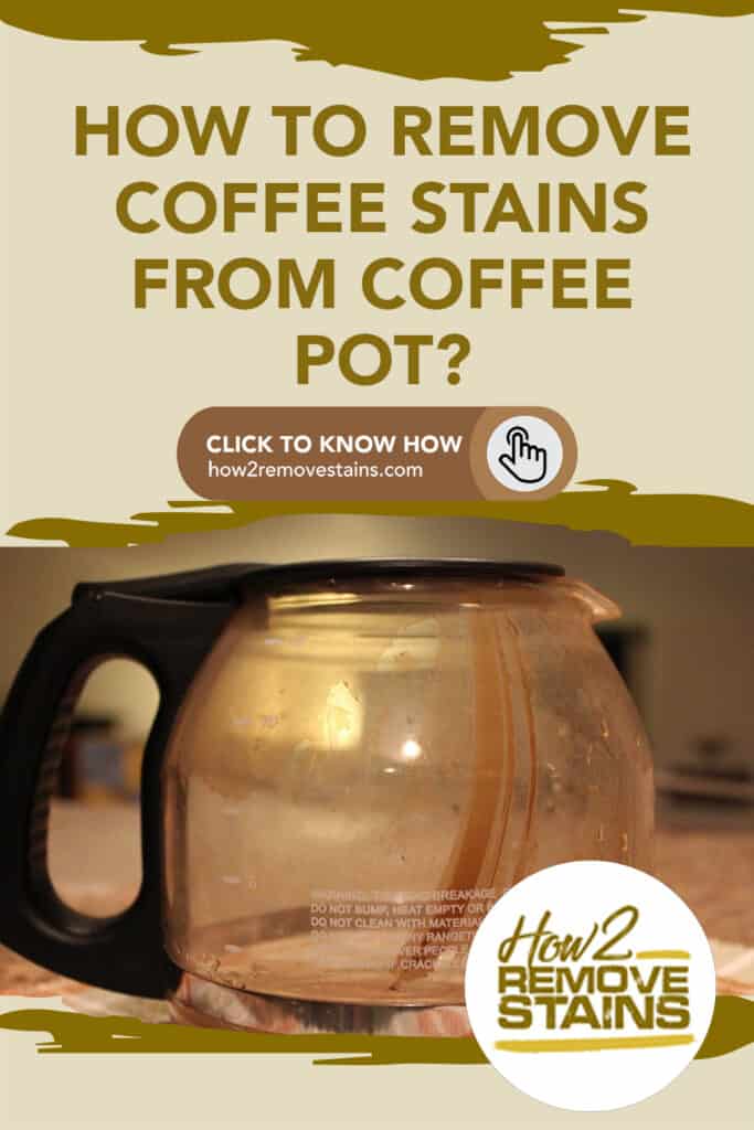 how to remove coffee stains from coffee pot